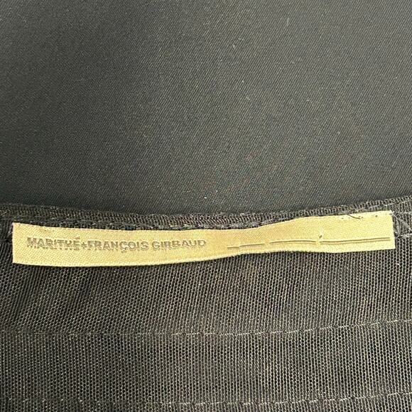 Marithe + Francois Girbaud Vintage Black Cravatatakiller Mini Dress Women’s  4 - Picture 3 of 9